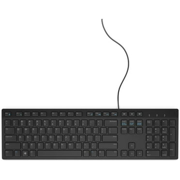 Dell KB216 Slim USB Wired Keyboard, Black