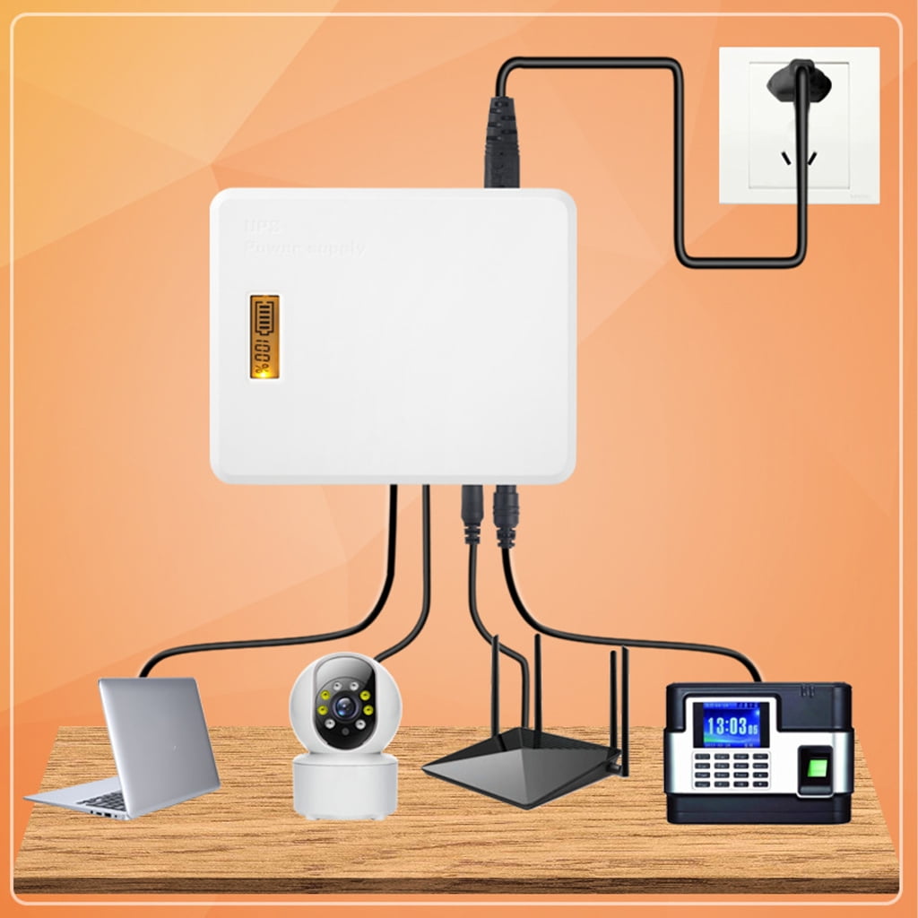 lanema 5/9/12/24V Small Backup Uninterruptible Power Supply for Router Mobile Device