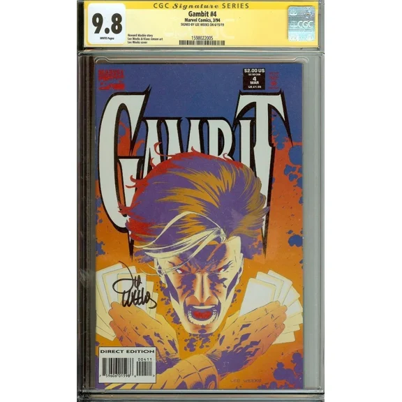 Gambit #4 Limited Series CGC 9.8 Signed Lee Weeks