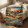 thumbnail image 1 of CaiYueKe Small Size Flannel Blanket, 39x27.6 Inch Soft Warm Nap Blanket, Print Flannel Throw for Sofa Bed Camping, Lightweight Cozy Blanket, Gift for Holiday Thanksgiving Christmas, 1 of 7