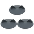 thumbnail image 2 of 3Pcs Silicone Leakproof Cup Lids Creative Dustproof Mug Covers for Cup (Grey), 2 of 6