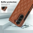 thumbnail image 6 of for Samsung Galaxy Z Fold 6 Wallet Case with Credit Card Holder, Elegant Folding Premium PU Leather Magnetic Clasp Kickstand Protective Cover Women Girls for Samsung Galaxy Z Fold 6 - Brown, 6 of 9