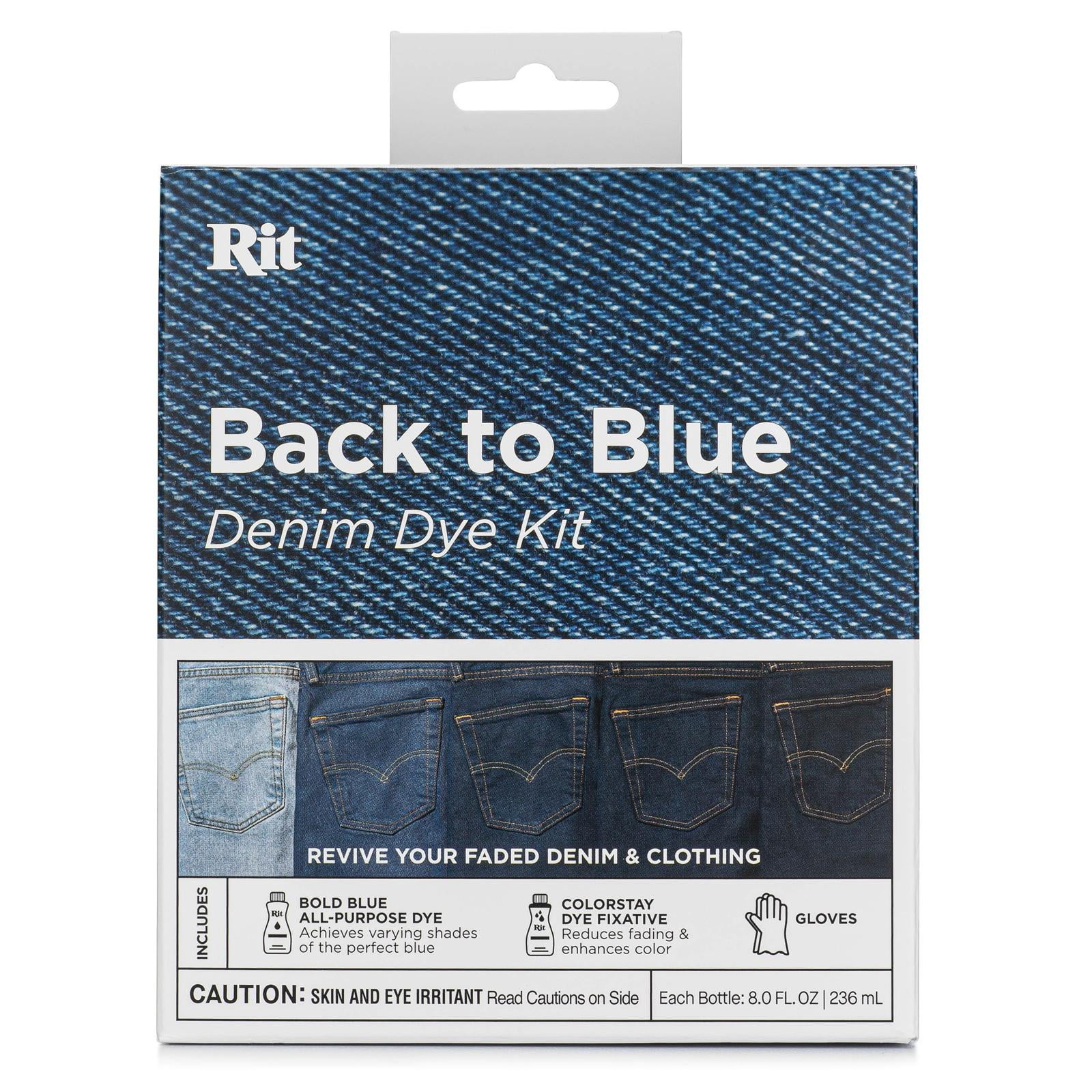 (2 pack) Rit Back to Blue Denim Dye Kit