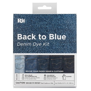 Rit Back to Blue Denim Dye Kit, Bold Blue Dye