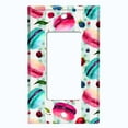 thumbnail image 5 of Metal Light Switch Plate Cover Macaroon Fruit Leaves French Desserts CAK016, 5 of 13