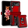thumbnail image 2 of Funda de teléfono con soporte de anillo anticaída para Samsung Galaxy Z Flip4 Flip 3 Zflip4 Flip 4 5G Flip3, fundas de protección contra caídas Fivean unisex, 2 of 2