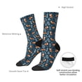 thumbnail image 4 of Disketp cute fall fox Unisex Crew Socks Lightweight Breathable Ventilation Ankle Socks, Mid-calf socks for Daily, 4 of 6