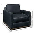 thumbnail image 2 of GTR Leather Monterrey 30.5" Wide Upholstered Swivel Chair, Napa Admiral, 2 of 7