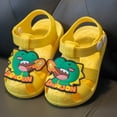thumbnail image 5 of Gubotare Baby Shoes Sandals Boys Baby Boys Girls Squeaky Sandals Non-Slip Soft Rubber Sole Closed Toe Summer Outdoor Shoes Toddler First Walkers Size 5 (Yellow,Toddler 5), 5 of 6