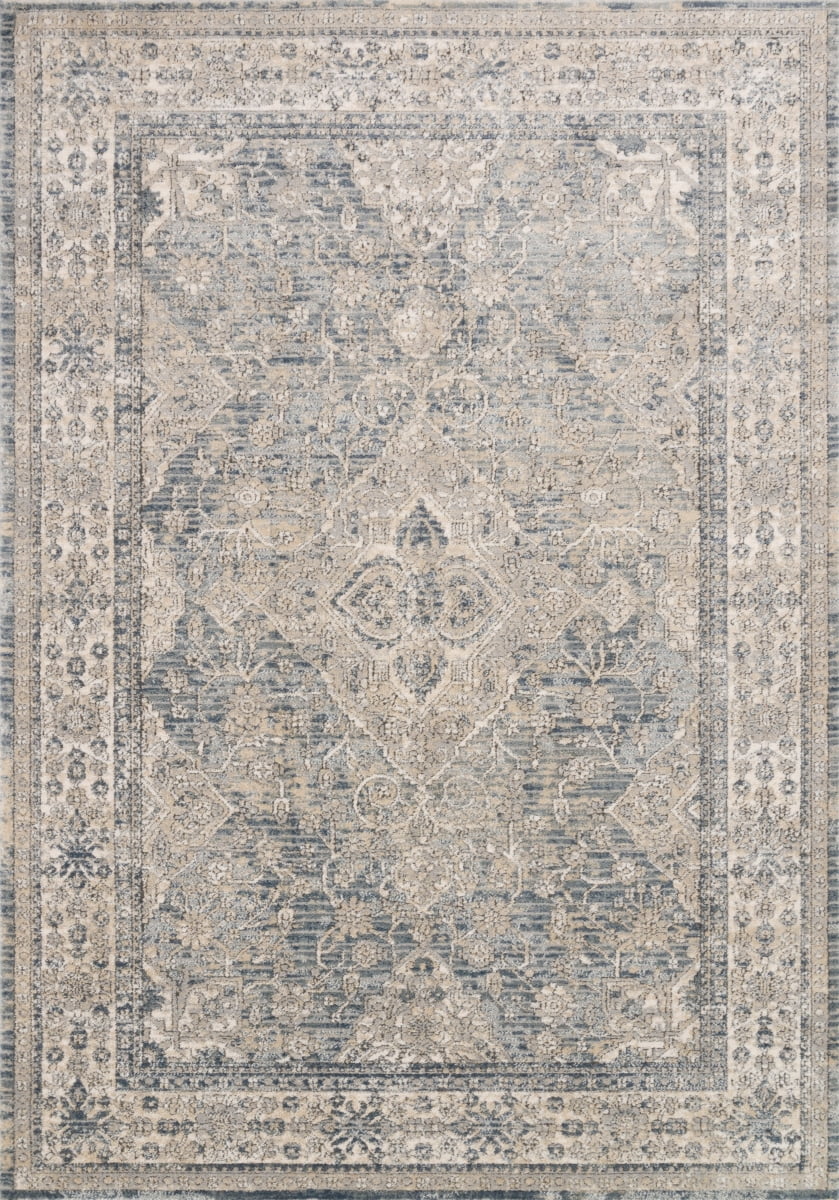 Loloi Teagan Sky / Natural 6'-7" x 9'-2" Area Rug