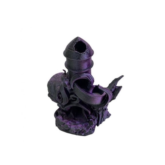 3D Printed Purple Sea Monster Dice Tower Figurine