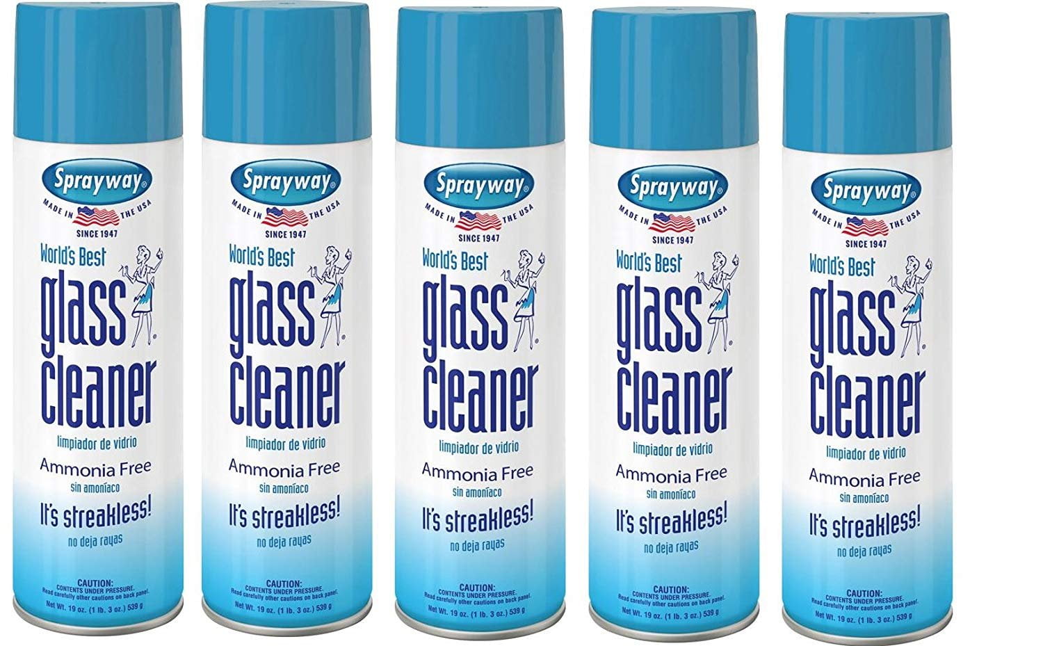 Sprayway, Sprayway Glass Cleaner, 19 oz Cans, Pack of 5