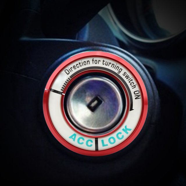 Durable Ignition Switch Cover, Weathering Resistance Anti-scratches Ignition Switch Trim, For Car Vehicle