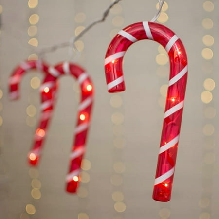 Novelty String Lights Candy Canes Outdoor Novelty String Lights Candy Canes Outdoor White Wire 5 Ft Plug In