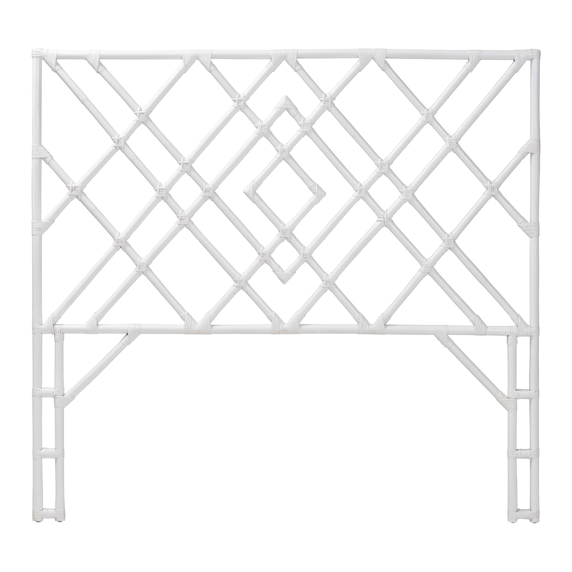 bali & pari Lavali Boho Standalone Headboard, Queen, White