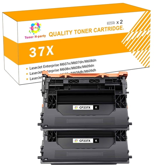 Colorich 37X 37A Toner Cartridge for CF237X CF237A for Use with LaserJet Enterprise M608dn M608n M608x M609dn M609x, MFP M632h M631z M633fh M631dn (Black,2-Pack)