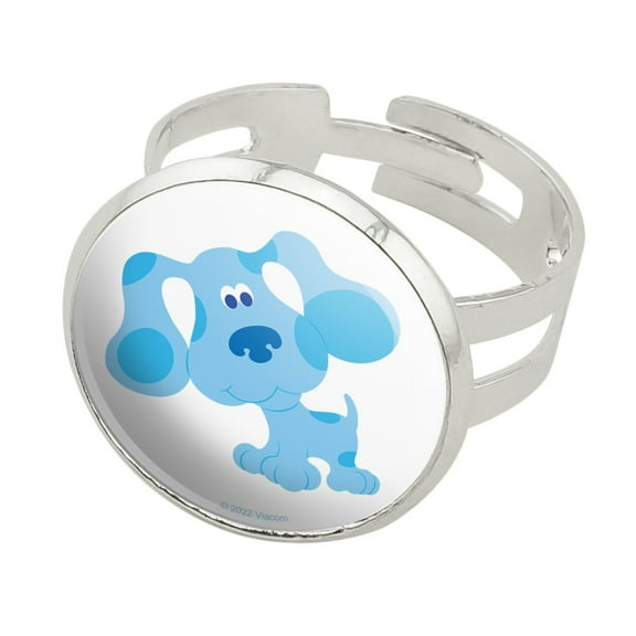 Happy Blue's Clues Silver Plated Adjustable Novelty Ring