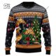 thumbnail image 3 of Sudadera unisex informal de invierno con estampado 3D de árbol de Navidad, Papá Noel, tatuaje, gato, animal, ciervo, oso, fea, M7, 3 of 5