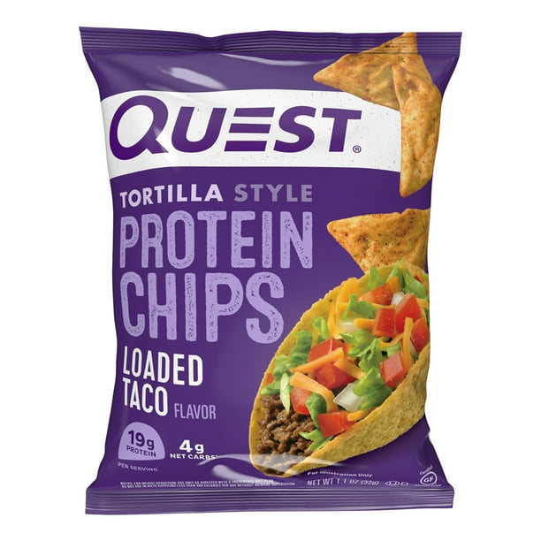 Quest Nutrition Tortilla Style Protein Chips, Loaded Taco