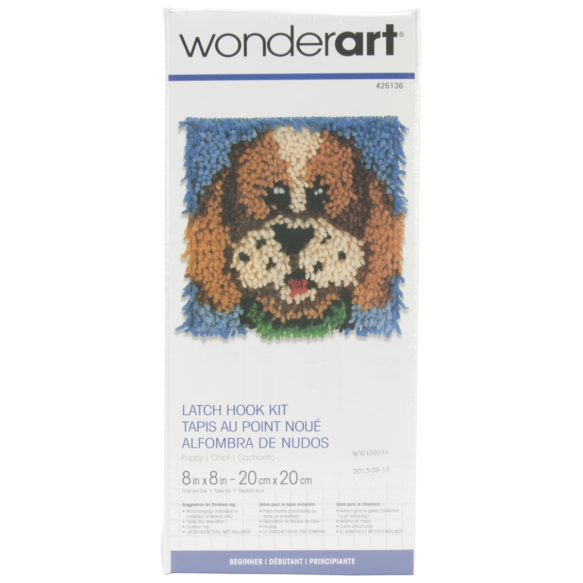 Wonderart Latch Hook Kit 8"X8"Puppy Walmart Canada