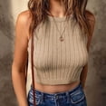 thumbnail image 1 of Ichuanyi liquidación moda sexy halter para mujer color sólido sólido manzano mangas top chaleco de damas cortas ICHUANYI WER2023081602961, 1 of 7