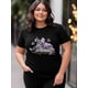 thumbnail image 3 of Women's T-Shirt,Short Sleeve Tee Shirt Casual Tops Purple Flowers Book Crewneck T Shirts for Women, 3 of 7