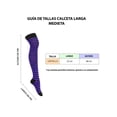 thumbnail image 5 of Calceta Larga Medieta Rayada Algodón Moda Mujer 3 Piezas Violeta Unitalla, 5 of 5