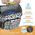 thumbnail image 2 of Travel Cooler Bag - White and Black Of Leopard Print Camping Beer Cooler Backpack with Bottle Opener- Waterproof Insulated Picnic Backpacks - Cooler Bag for Beach, 2 of 6