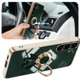 thumbnail image 3 of Case for Samsung Galaxy S25 Ultra, Luxury Astronaut Ring Hoder Stand Plating Ultra Slim Support Magnetic Car Mount Drop Protective Phone Case Cover for Samsung Galaxy S25 Ultra, Darkgreen, 3 of 5