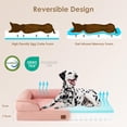 thumbnail image 4 of Cama ortopédica para perros EHEYCIGA, espuma viscoelástica, impermeable, rosa polvoriento, 4 of 9