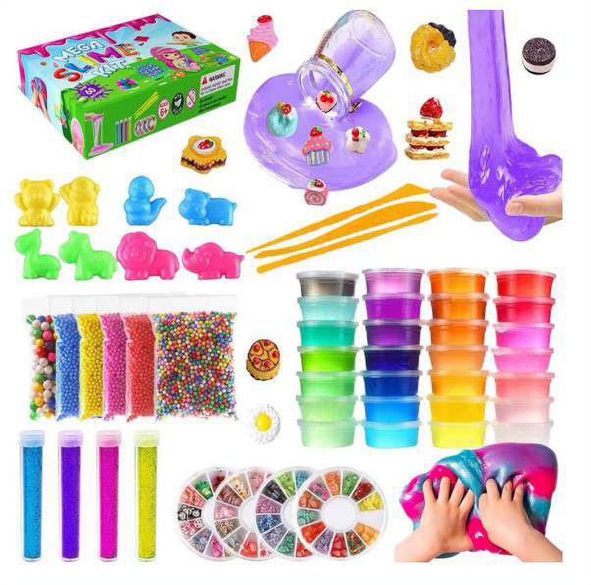 Novelty Gifts Mega Slime Kit Mystery Box (Over 60 Pieces Inside!)