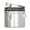 Silver, variant on KQJQS Coffee Canister, Airtight Stainless Steel Kitchen Food Storage Container With Date And Scoop For Grounds Coffee,Beans, Tea, Flour, Cereal, Sugar(1.2L)