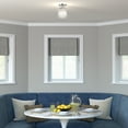 thumbnail image 6 of Evelyn&Zoe 9" Polished Nickel Finish Metal/Glass Semi Flush Mount, 6 of 6