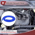 thumbnail image 2 of Unique Bargains 1 Pcs for Air and Water Silicone Vacuum Tubing Hose High Temperature Automotive Vacuum Line 3.3Ft 1/4" 6mm ID 2.5mm Thickness Blue, 2 of 8