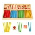thumbnail image 4 of Number Counting Stick Toy For Kids Math Learning Tool Educational Counting Rods Set Wooden Number Puzzle Toy For Kids Early Math Skills Development, 4 of 7