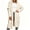 Beige, variant on Long Sleeved Fall Winter Women Casual Hooded Knit Coat Loose Long Cardigan with Pocket