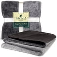 thumbnail image 4 of PAVILIA Flannel Fleece Ombre Throw Blanket for Couch | Super Soft Cozy Microfiber Couch Blanket | Gradient Decorative Accent Throw | All Season, 50x60 Inches, 4 of 7