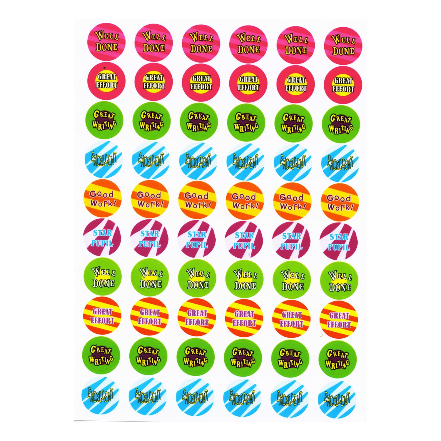 BAZIC Alphabet Plastic Sticker book / Box Qty - 24
