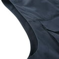 thumbnail image 4 of Men Lightweight Cargo Vest Outdoor Leisure Vest with Pockets Men's Big&Tall Work Jacket Standing Collar Multi-Pockets Outdoor Jacket Coat Dark Blue 5XL, 4 of 8