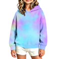 thumbnail image 4 of Children Girls Gradient Hoodies Sweatshirt Long Sleeve Pullover Sweatshirt for Girl for Fall Winter, 4 of 8