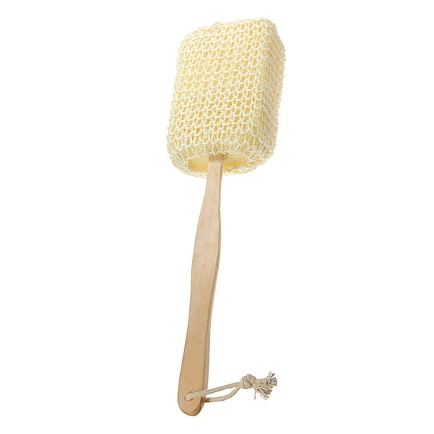 Depurador de espalda exfoliante de sisal, cepillo Limpieza profunda atención de Exfoliación suave Esponja Cepillo de de Salvador Depurador de espalda