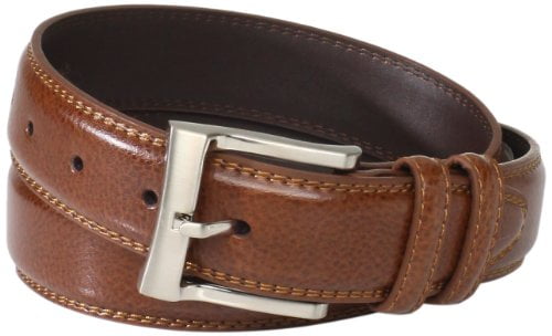 1 1/2 Harness Sunset Colorfast Leather Belt Double Hole Saddle Groove 