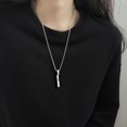 thumbnail image 2 of Twisted Bar Long Pendant Keepsake Necklace Keepsake Memorial Gifts for Women-2025, 2 of 5