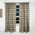 thumbnail image 2 of Designart 'Hemp Rope Pattern' Farmhouse Curtain Panel, 2 of 5