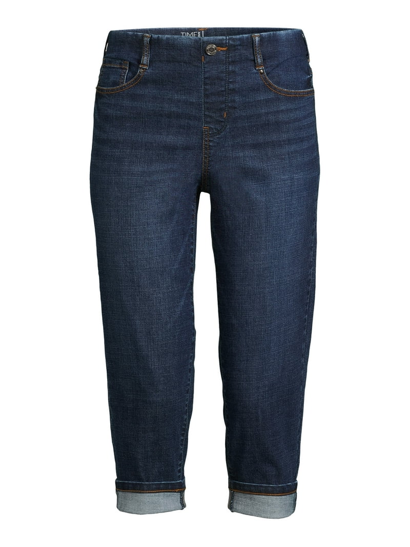 Time and Tru Women's Mid Rise Relaxed Fit 21