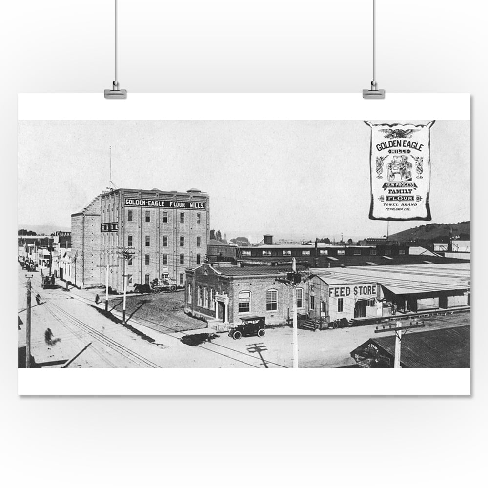 Petaluma, California Golden Eagle Flour Mill, Office, Plant (16x24