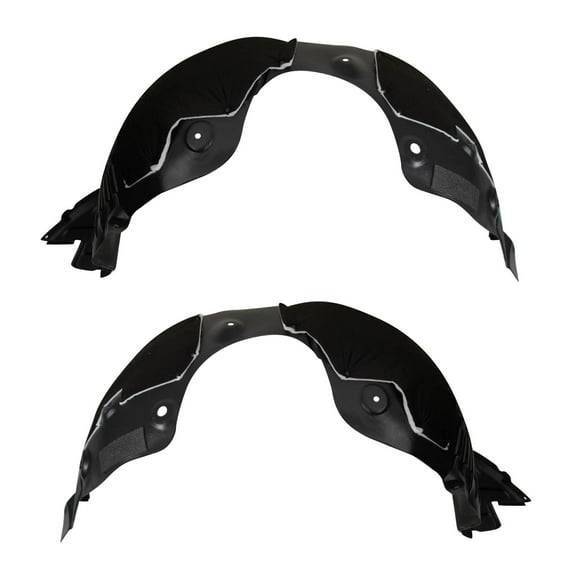 TRQ Front Inner Fender Liner Set Fits Select 2013-2016 Hyundai Santa Fe HY1248129 HY1249129