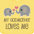 thumbnail image 4 of Inktastic My Godmother Loves Me Boys or Girls Baby Bib, 4 of 4