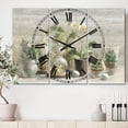 thumbnail image 2 of Designart 'Composition of Orchids' Traditional wall clock, 2 of 3