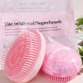thumbnail image 2 of Portable Detangler Brush for Curly,Straight,Wet & Dry Hair No Detangling Brush with Flexible Bristles Easy to Hold, 2 of 11